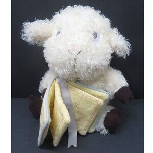 Dayspring Lamb Plush 11.5" Sheep Stuffed Animal w/ Blessings for Baby Cloth Book